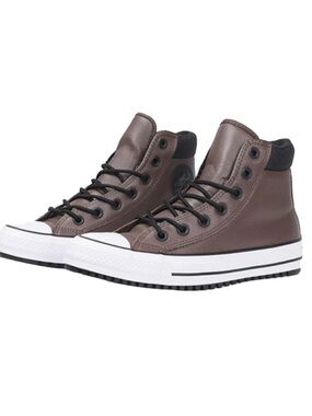 Converse Men's Brown and Black High-Top Sneakers Chocolate